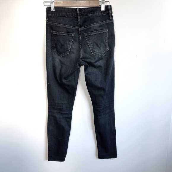MOTHER HW Looker Ankle Fray Jeans Night Owl Wash Size 25 - Picture 5 of 9